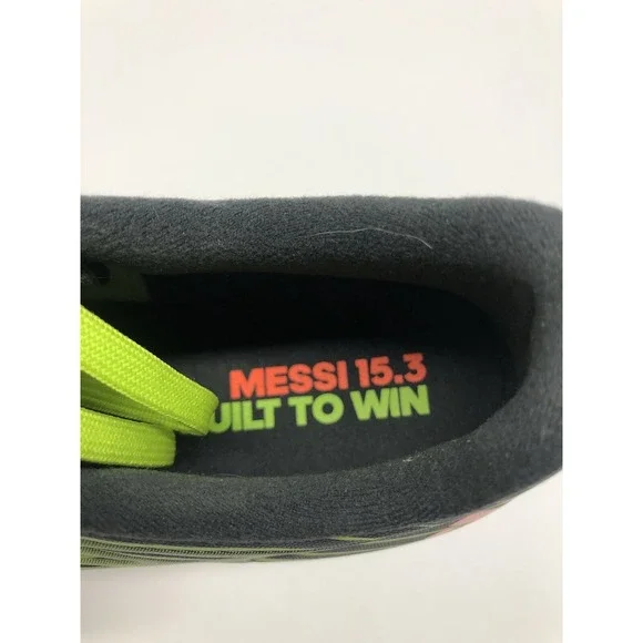 Adidas Messi 15.3 Neon Green, Orange, Black US Men's Size 12 - Picture 10 of 10